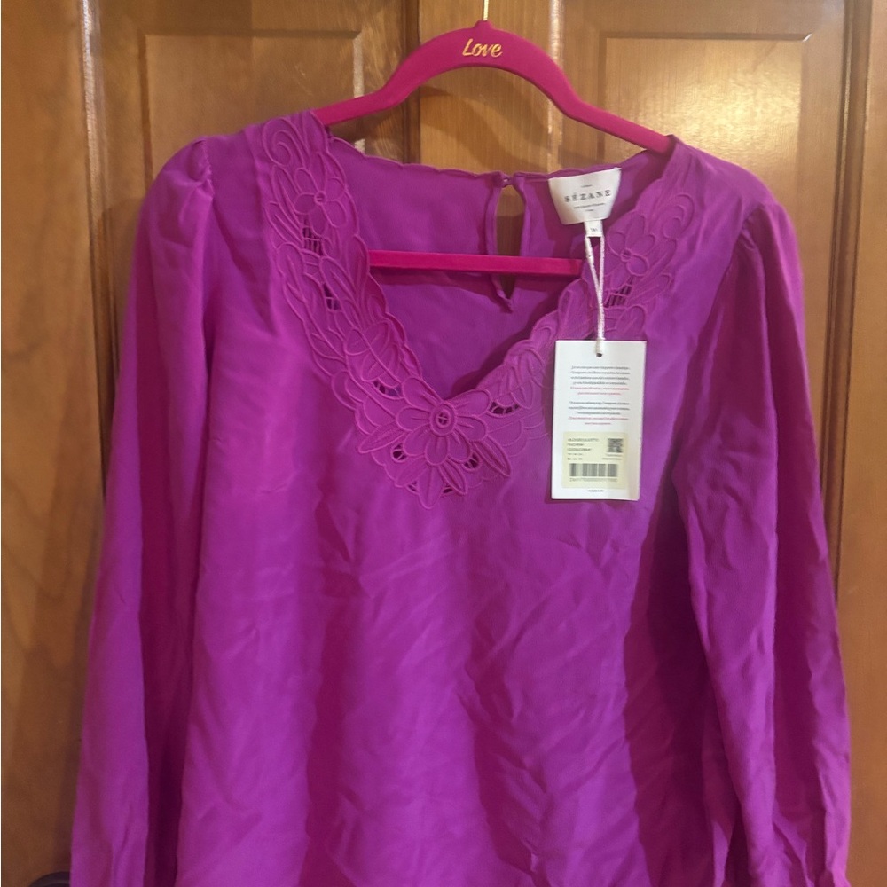 Sezanne  Magenta Juliette Blouse